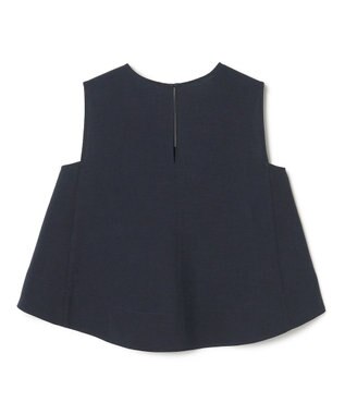 uncrave ウォッシャブルドライサップ テントラインブラウス ネイビー