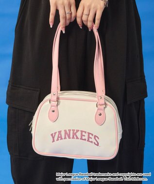 WEGO 別注MLBエナメルボストンバッグ ホワイト