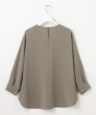 自由区 L 【17号サイズまで展開・カタログ掲載・セットアップ対応】トリアセダブルクロス ブラウス モカ