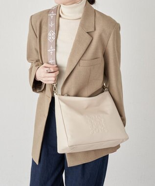 russet エンボスモノグラム2WAYショルダーバッグ(CE-1692)