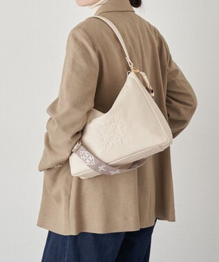 russet エンボスモノグラム2WAYショルダーバッグ(CE-1692) Ivory