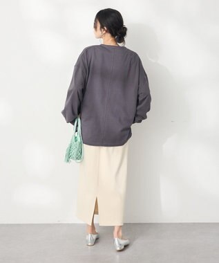 CRAFT STANDARD BOUTIQUE TC裏毛Ｖネックプルオーバー Black