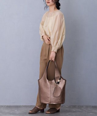 MioFIRANO STONE A001 トートバッグ マルチケース付き A4サイズ対応 BRONZE