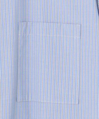 J.PRESS LADIES 【洗える・接触冷感・UVケア】エステネージュ シャツ ワンピース ブルーストライプ系