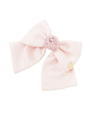 Maison de FLEUR ローズリボンジャカードバレッタ Light Pink