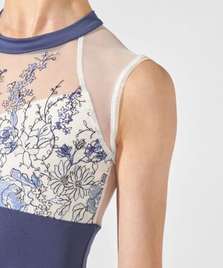 Chacott ハイネックレオタード ブルー