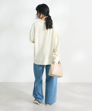 CRAFT STANDARD BOUTIQUE TC裏毛Ｖネックプルオーバー Ivory