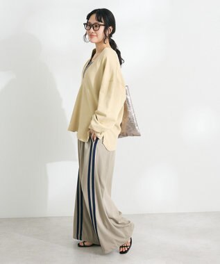 CRAFT STANDARD BOUTIQUE TC裏毛Ｖネックプルオーバー Beige