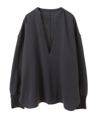 CRAFT STANDARD BOUTIQUE TC裏毛Ｖネックプルオーバー Black