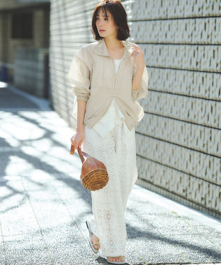 23区 【新色追加/見上愛さん着用】サムリング フラット サンダル グレイッシュホワイト