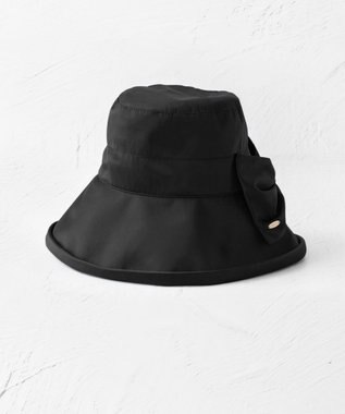 BIG RIBBON HAT バケットハット, ブラック系, F