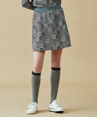 クラシカルで上品！【WOMEN】【ストレッチ・撥水】チェック柄 台形