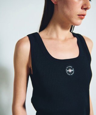 GRACE CONTINENTAL リブニットタンクトップ ブラック