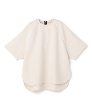 UNFILO L BEAUTY FORM JERSEY light バックZIP プルオーバー グレージュ