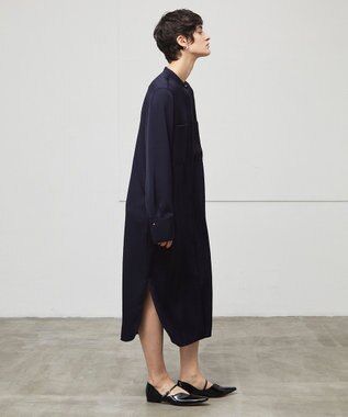 BEIGE， 【洗える】FLEUR / シャツドレス Navy