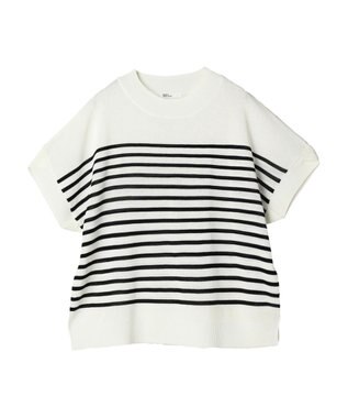 CRAFT STANDARD BOUTIQUE 【洗える】チューリップスリーブプルオーバー Border Ivory