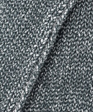 JOSEPH ABBOUD 【イタリア糸使用】コットンリリヤーン ニット ジャケット ネイビー系