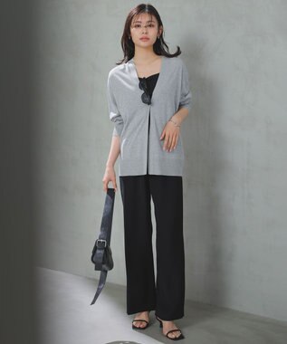 UNFILO L 【WEB限定カラー】イージーカーディガン グレー