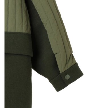 AMERICAN HOLIC キルポカ異素材Ｍｉｘロングコート Khaki