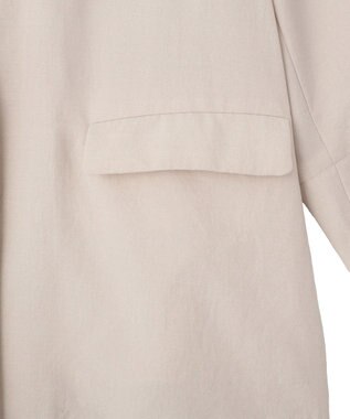 YECCA VECCA マシンウォッシャブルリネンライクジャケット Light Beige