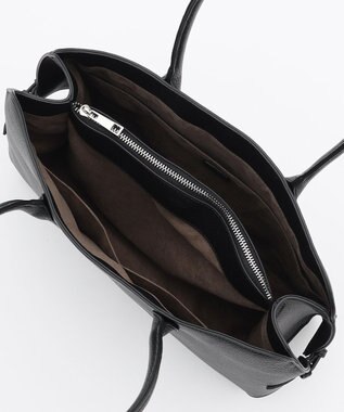 ICB 【先行予約・A4サイズ収納可】ラウンドボストントート ブラック