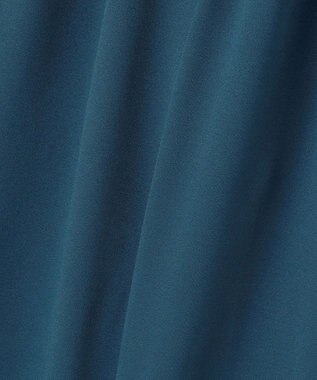 ANY 【ウエストゴム】２タックジョーゼットワイドパンツ ネイビーブルー