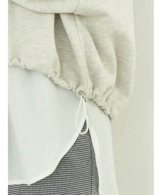 earth music&ecology 裏毛ドロストプルオーバー Oatmeal