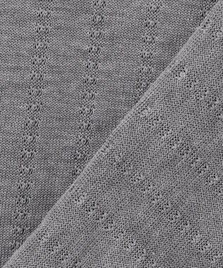 J.PRESS MEN シルクコットン ニットポロシャツ ライトグレー系