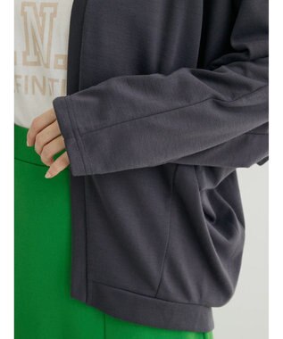 Green Parks ドルマン袖トッパーカーディガン Dark Gray