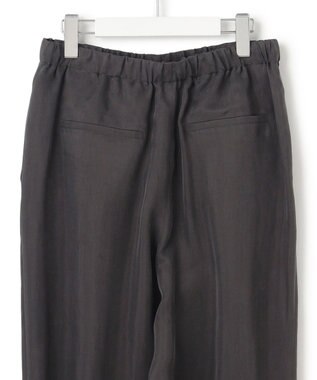 23区 【接触冷感/洗える】フィブリルツイル シャーリング パンツ ダークブラウン系