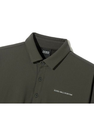 ZERO HALLIBURTON 【吸水速乾・保温】 Octa 長袖 ポロシャツ ZHG-M5A8a 85123 カーキ