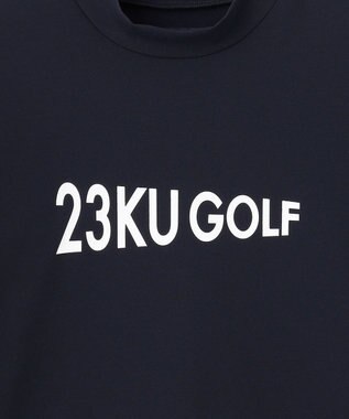 23区GOLF 【MEN/キングサイズ】ライトニット モックネック ネイビー系