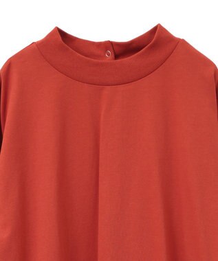 CRAFT STANDARD BOUTIQUE モックネックリングドット長袖プルオーバー Orange