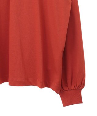 CRAFT STANDARD BOUTIQUE モックネックリングドット長袖プルオーバー Orange