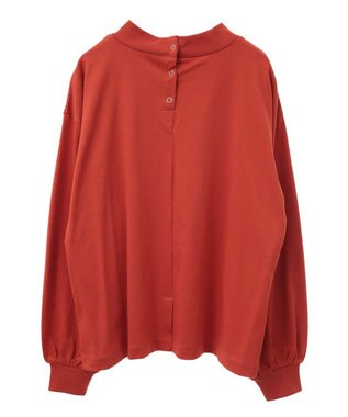 CRAFT STANDARD BOUTIQUE モックネックリングドット長袖プルオーバー Orange