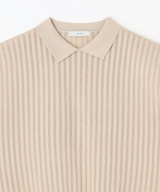 ANY アイレットパターン ニットプルオーバー サンドベージュ