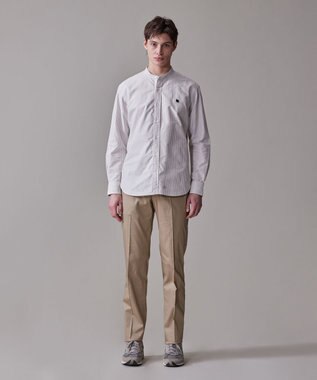 J.PRESS MEN 【IVY COLLECTION】【毎シーズン大好評】バックブル ロンストクレイジーパターン バンドカラーシャツ ベージュ系1