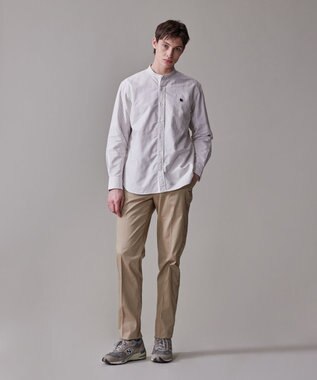 J.PRESS MEN 【IVY COLLECTION】【毎シーズン大好評】バックブル ロンストクレイジーパターン バンドカラーシャツ ベージュ系1