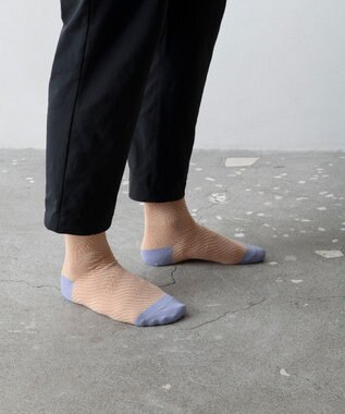 TRICOTE バンピーぼかしボーダーソックス