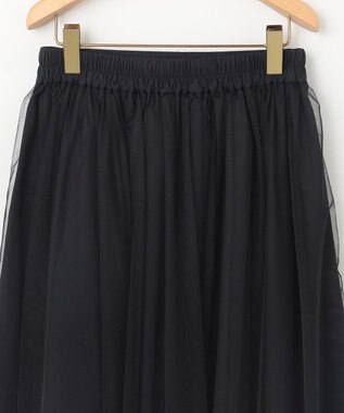 組曲 L 【WEB限定・2SET】シャイニーラメニット×チュールスカート ローズ系