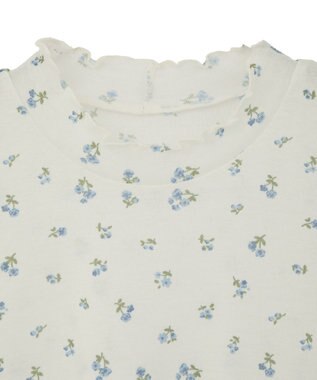 earth music&ecology ハイネックフラワーメロープルオーバー Ivory