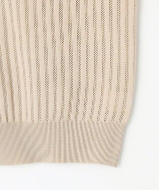 ANY アイレットパターン ニットプルオーバー サンドベージュ