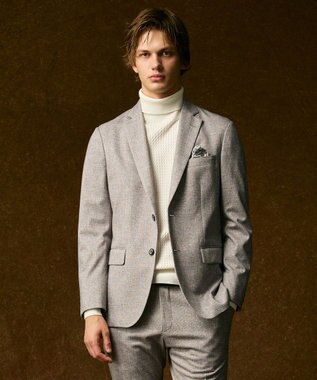 JOSEPH ABBOUD 【キングサイズ・チクチクしない/3シーズン対応/サスティナブル】SNOWY タートルネックセーター アイボリー系