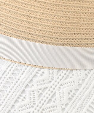 23区GOLF 【WOMEN】ブレードキャップ　UV対策紫外線対策に！日常使いもしやすいレースデザイン ホワイト系