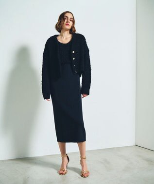 ツイーディーリボンヤーンカーディガン / GRACE CONTINENTAL