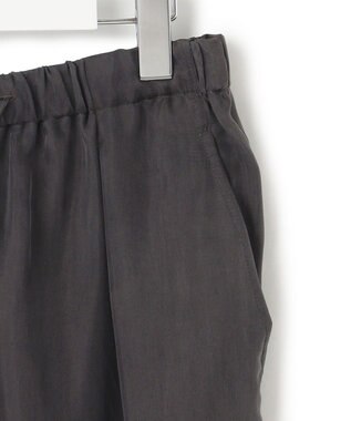 23区 【接触冷感/洗える】フィブリルツイル シャーリング パンツ ダークブラウン系