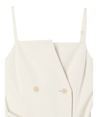 earth music&ecology トレンチ風キャミミニワンピース Ivory