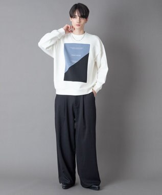 WEGO カラーパネルプルオーバー ホワイト