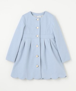 ANY KIDS ウール ライク コート サックスブルー