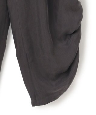 23区 【接触冷感/洗える】フィブリルツイル シャーリング パンツ ダークブラウン系